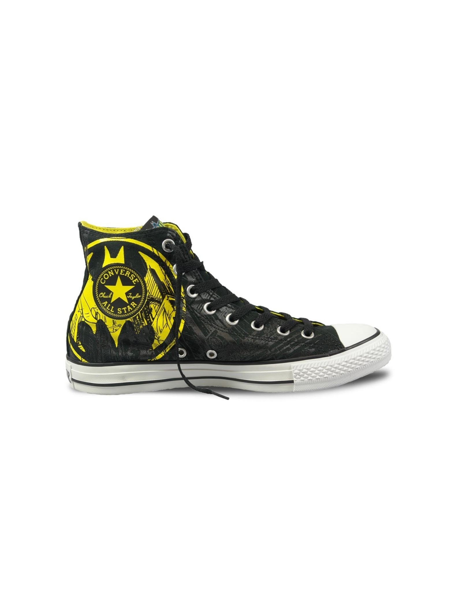 CHUCK TAYLOR  HI CANEVAS BLACK YELLOW DC COMICS BATMAN C12BBY-119939c