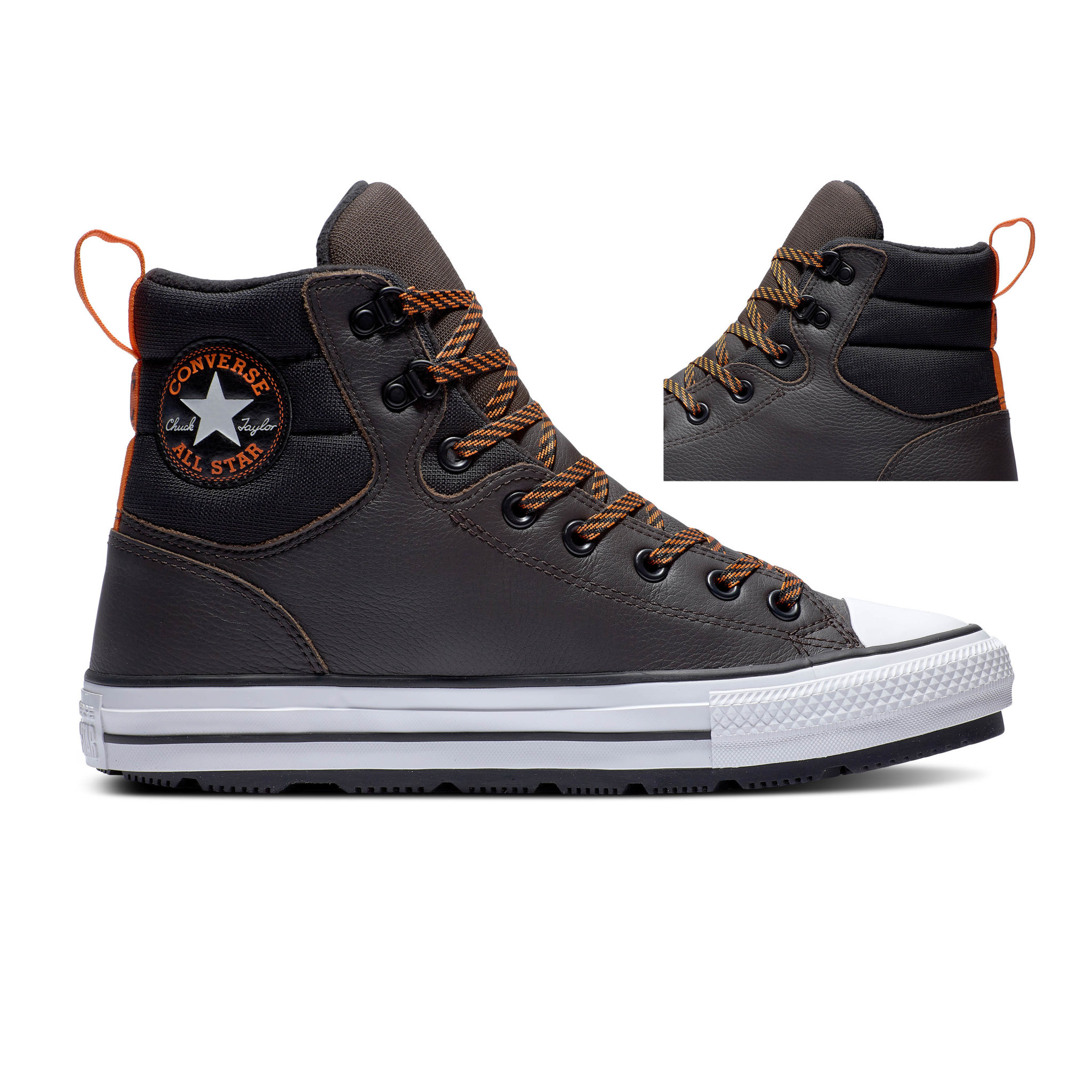 Converse Chuck Taylor All Star Hi Top Leather Velvet Brown/ Black