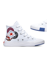 CHUCK TAYLOR ALL STAR  HI WHITE/RUSH BLUE/ROSE MAROON CALOW-366989C