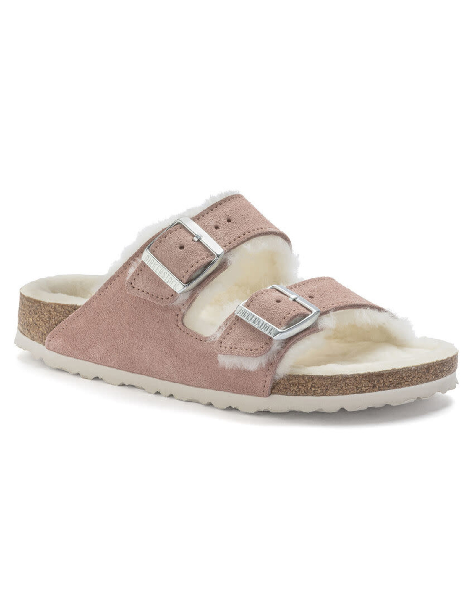 BIRKENSTOCK Arizona Shearling Suede Pink Clay N 1023258 - Boutique