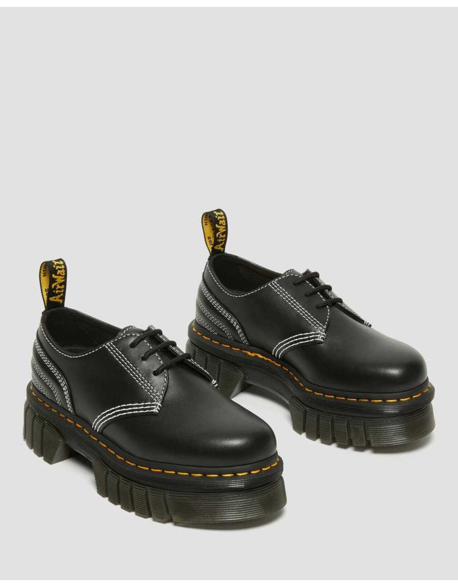 Dr. Martens Audrick Chelsea QLTD, Stivali Chelsea Trapuntati In Nero, Suola Piattaforma, Pelle Sintetica