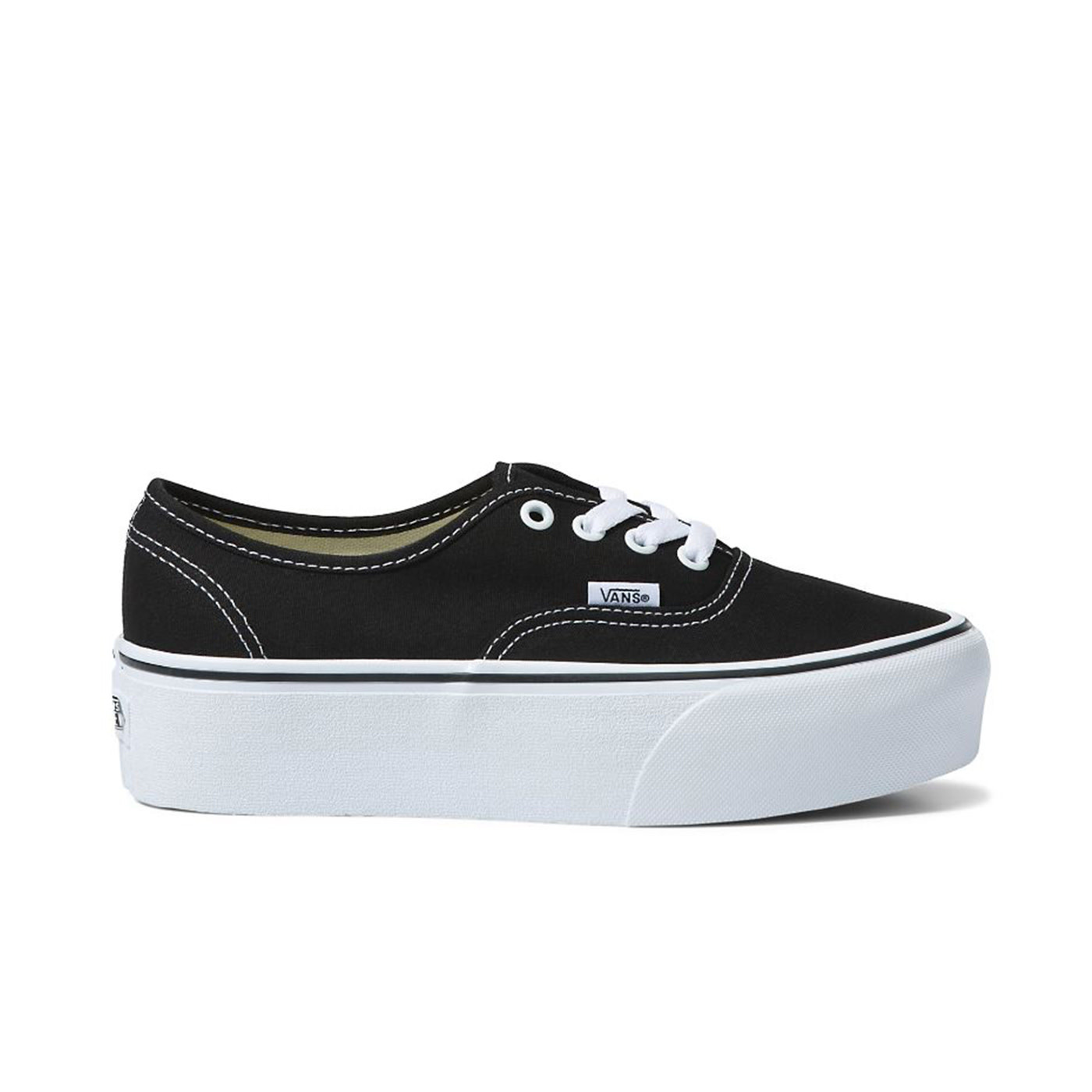 vans authentic platform true white