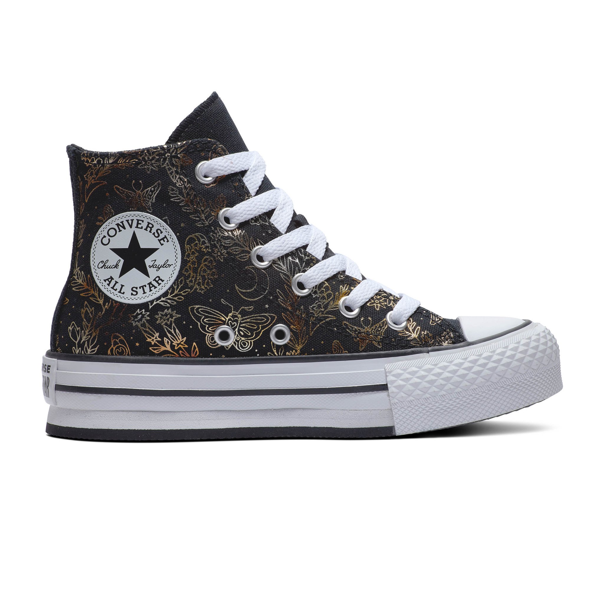 Platform hot sale converse gold