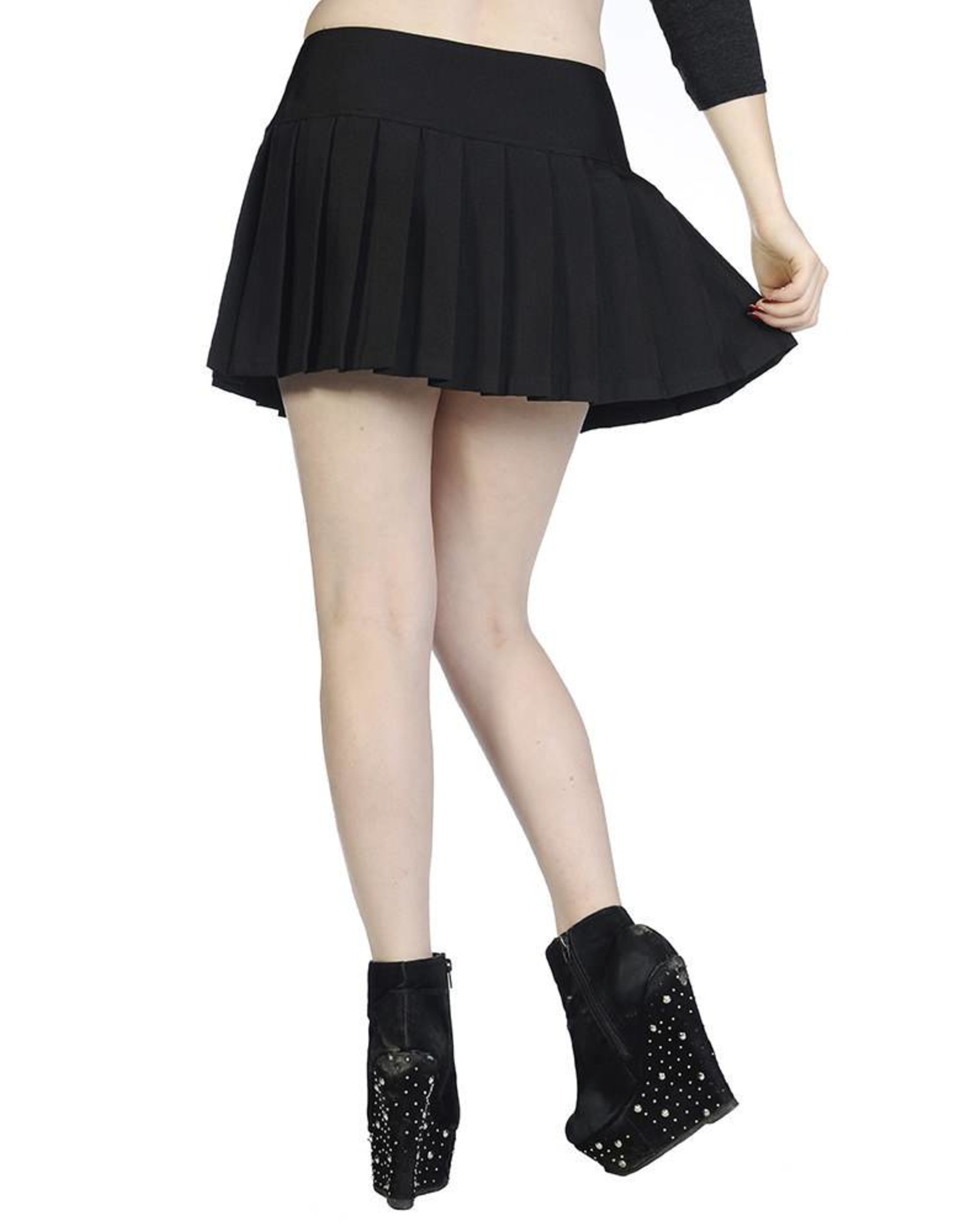 - Plain Black Mini Skirt