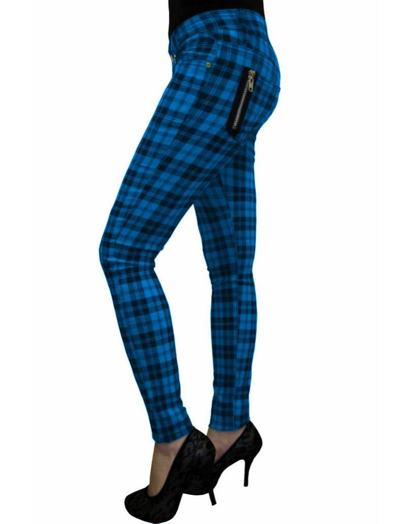 blue checkered pants men