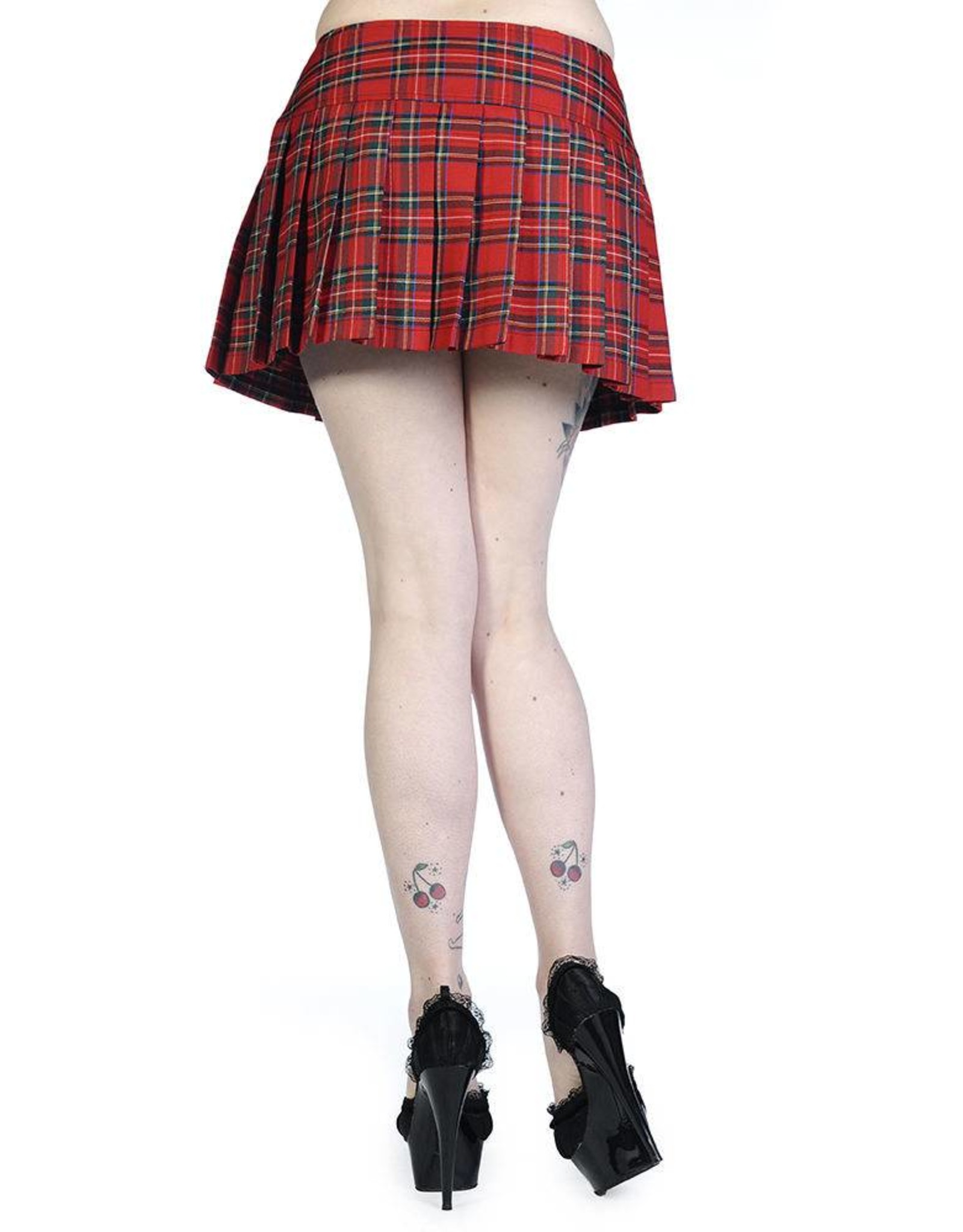 BANNED BANNED - Red Tartan Mini Skirt