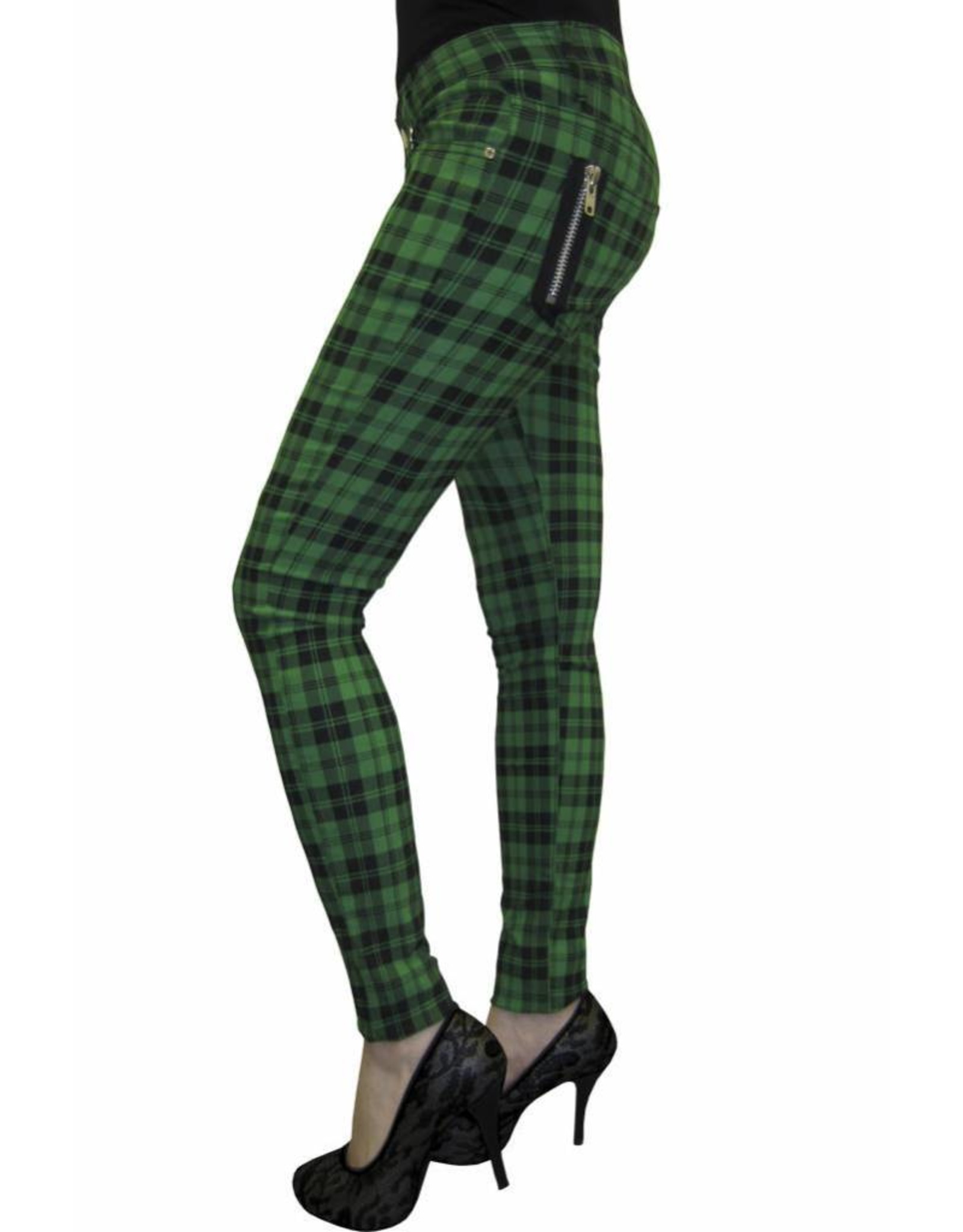 Green Checkered Pants