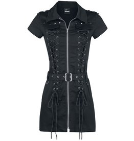 Alternative Zip-up Belted Mod Dress DR5208