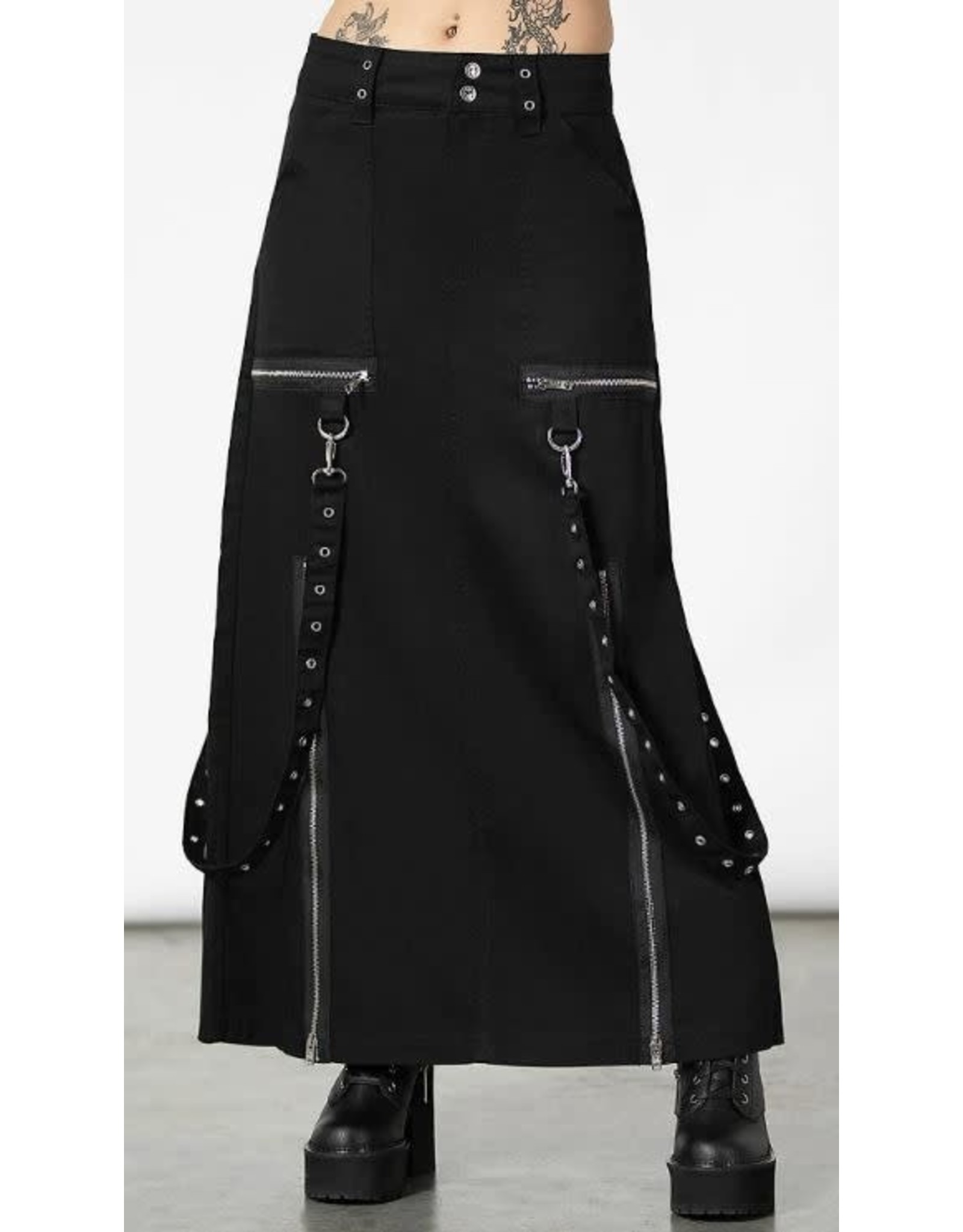 Dark Lover High-Waisted Skirt - Killstar