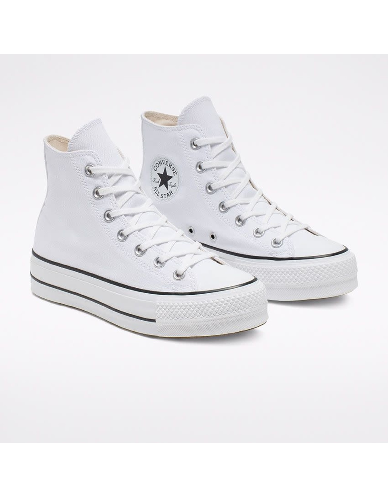 CHUCK TAYLOR ALL STAR LIFT HI WHITE/BLACK/WHITE C19PW-560846C