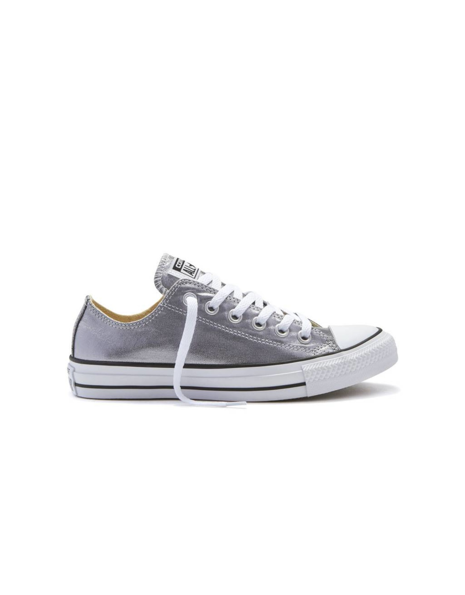 CHUCK TAYLOR OX METALLIC GUNMETAL/WHITE/BLACK C10GUN - 153180C