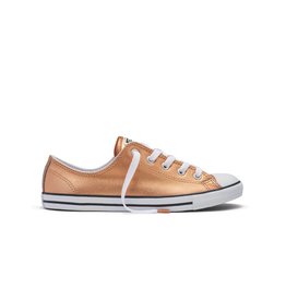 CHUCK TAYLOR DAINTY METALLIC CUIR OX GOLD CC640DMG-553338C