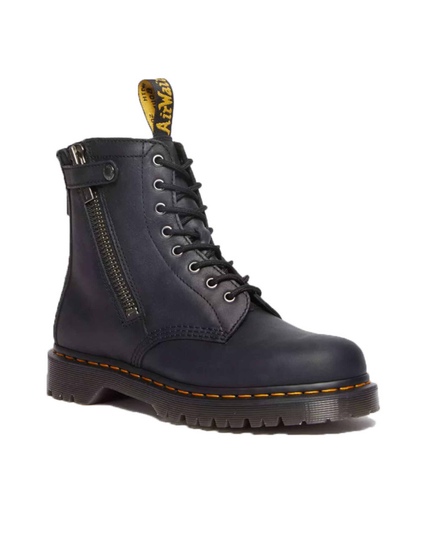 1460 ATL ZIP BLACK WAXED FULL GRAIN 815AZ - R30719001