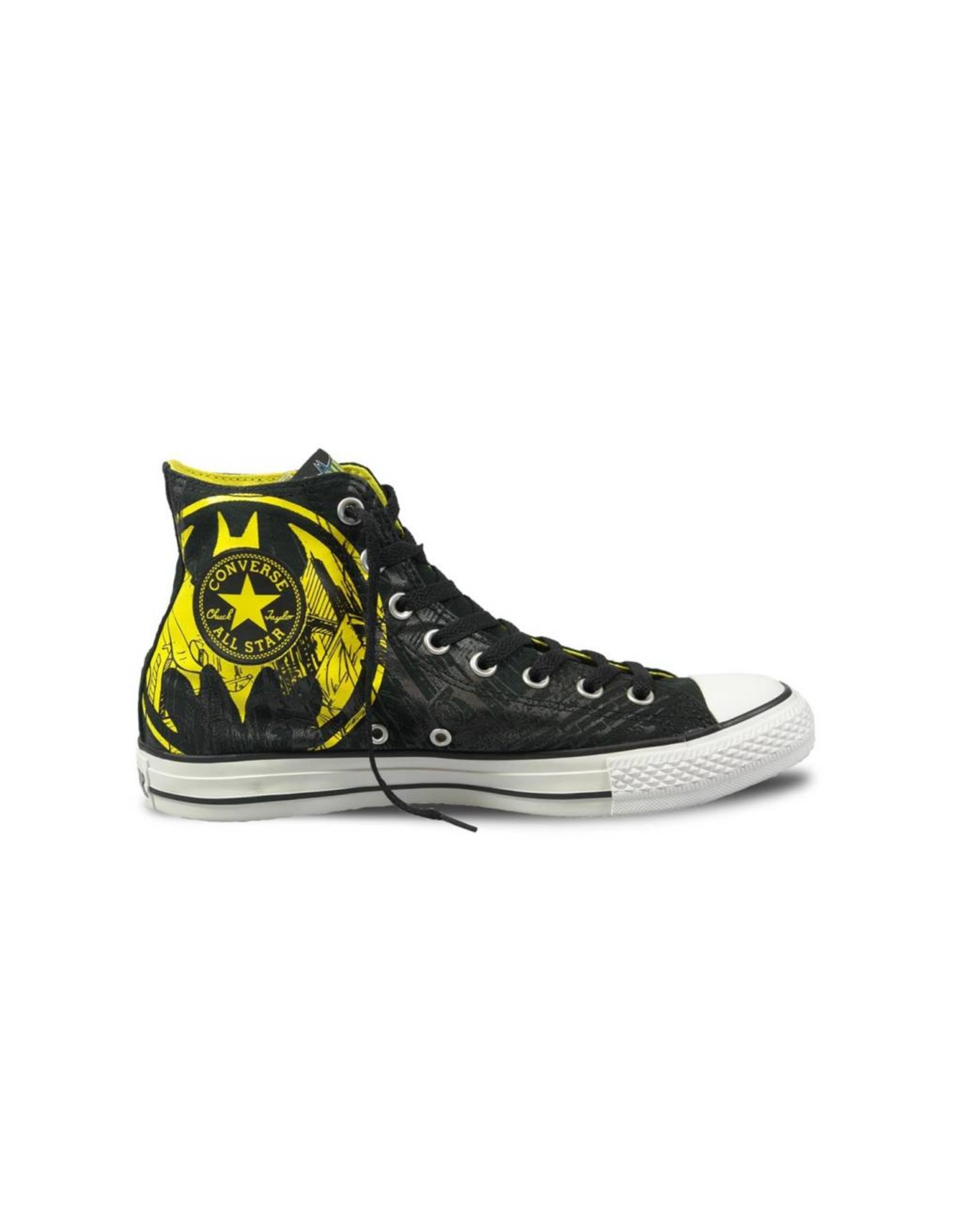 CHUCK TAYLOR  HI CANVAS BLACK YELLOW DC COMICS BATMAN C12BBY-119939c