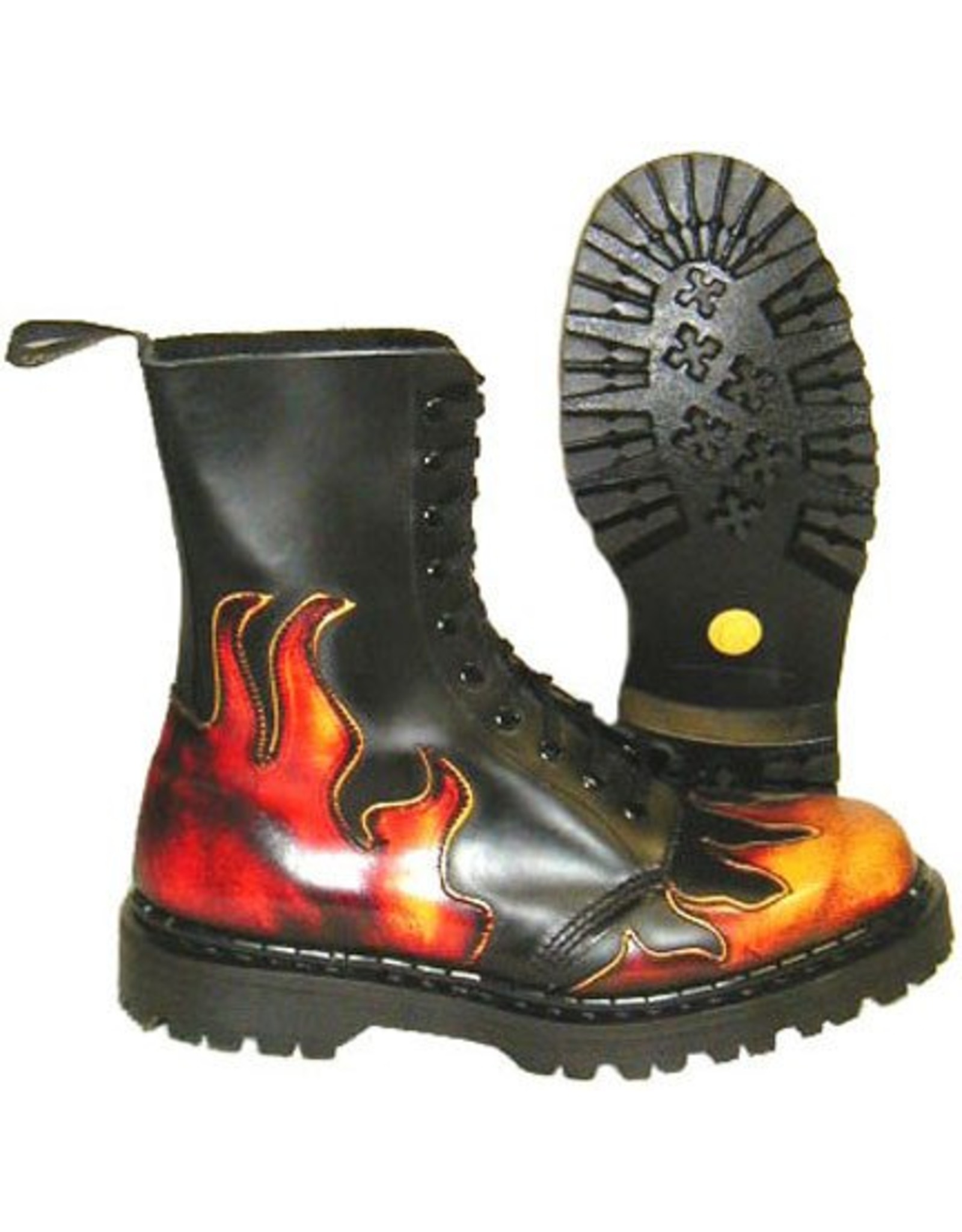 flame doc martens