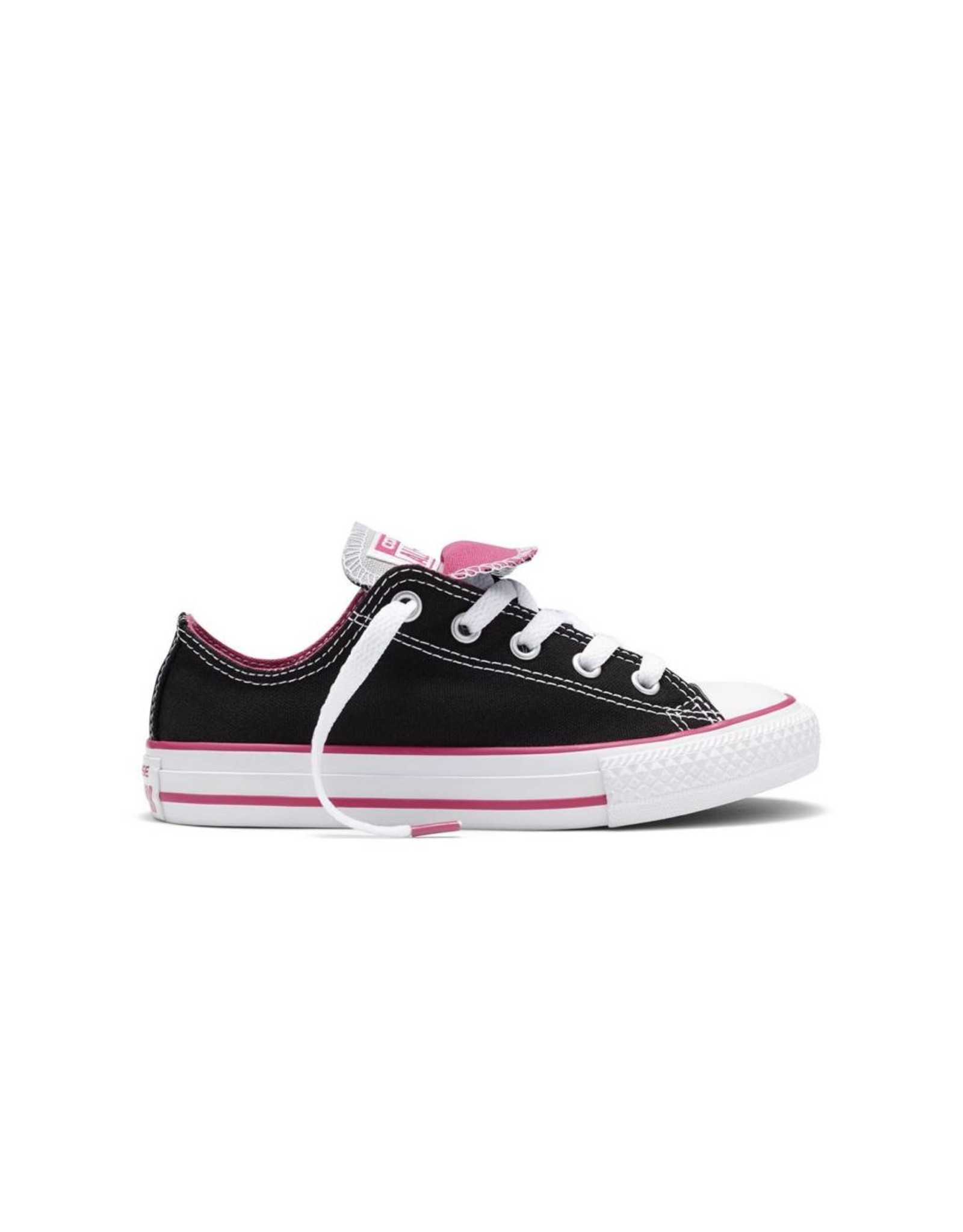 black double tongue converse