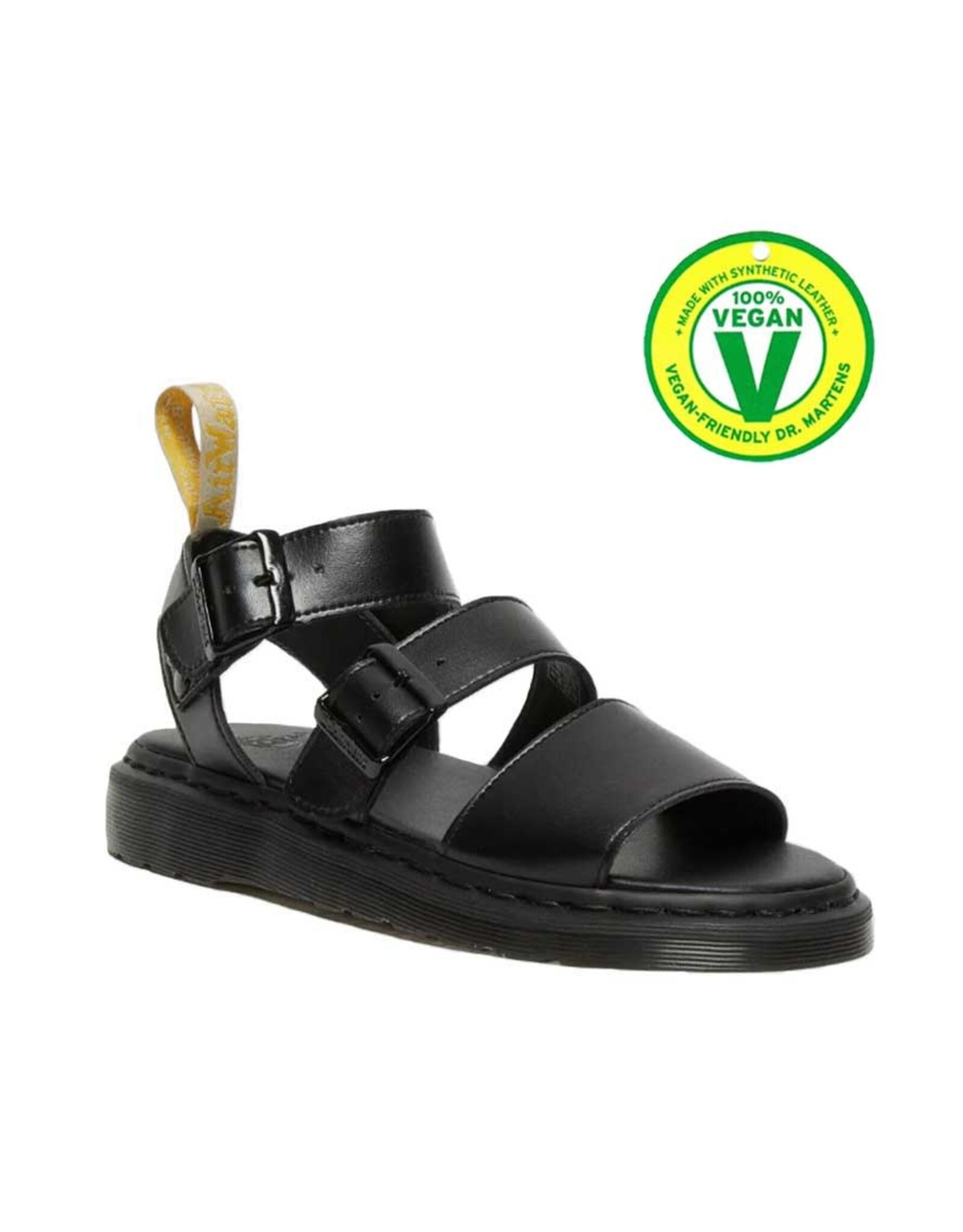 Womens Black Dr Martens Voss Vegan Sandals | Soletrader