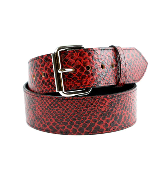 Supreme Red Snake Skin Belt New Size S/M – thesolebrokerbk