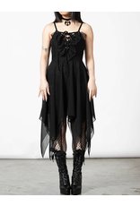 Anshee Lace-Up Dress Black