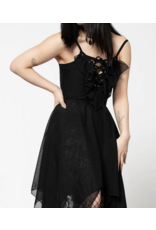 Anshee Lace-Up Dress Black