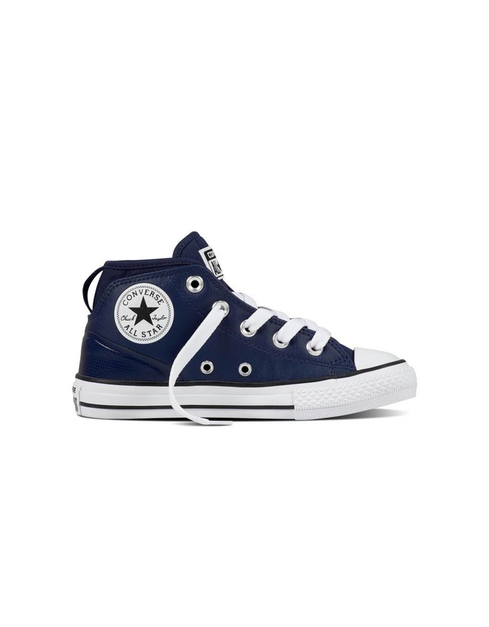 CHUCK TAYLOR SYDE STREET MID LEATHER MIDNIGHT NAVY CCW96N-657539C