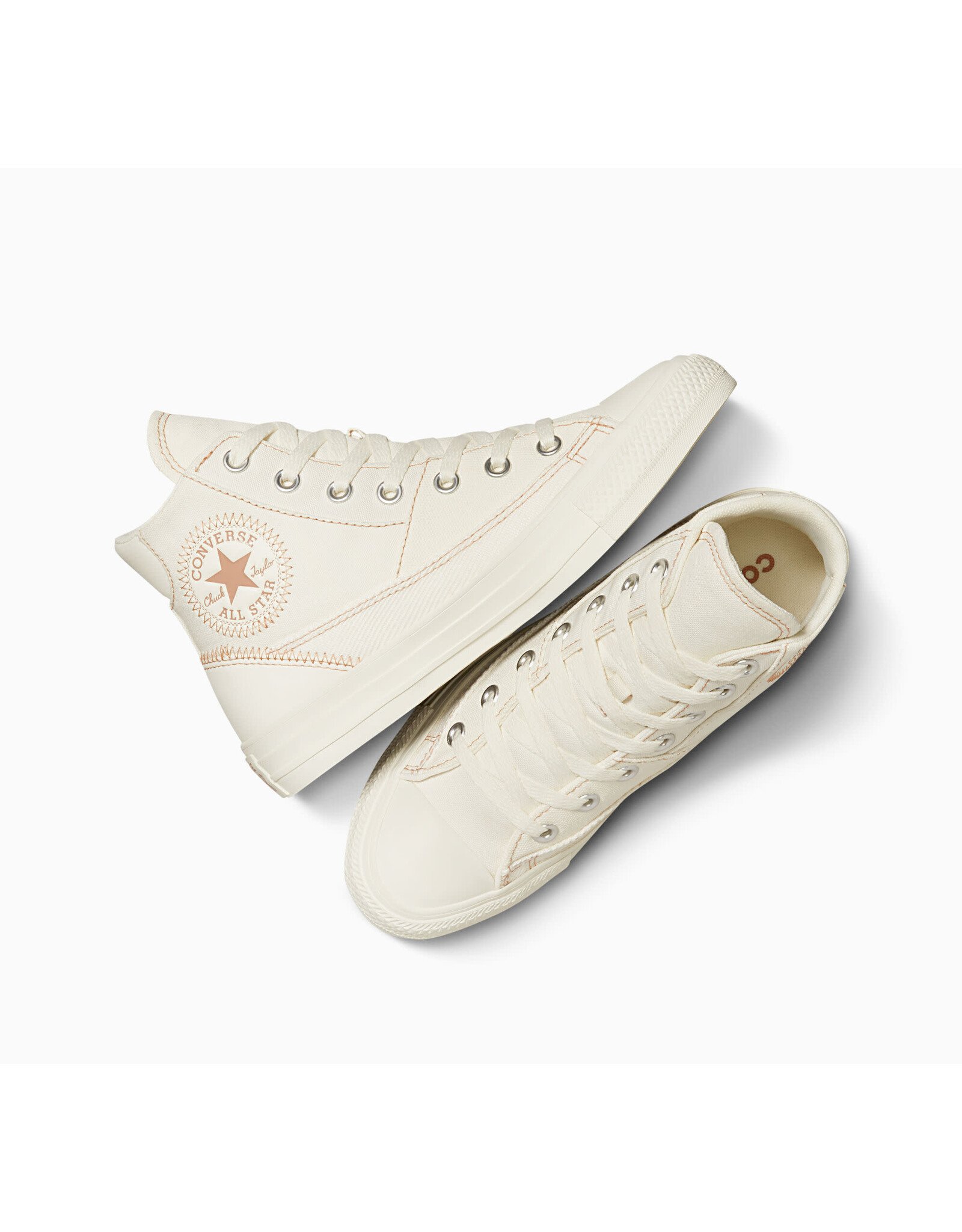 CHUCK TAYLOR PATCHWORK HI EGRET/CLAY POT/EGRET C23PAW - A04675C