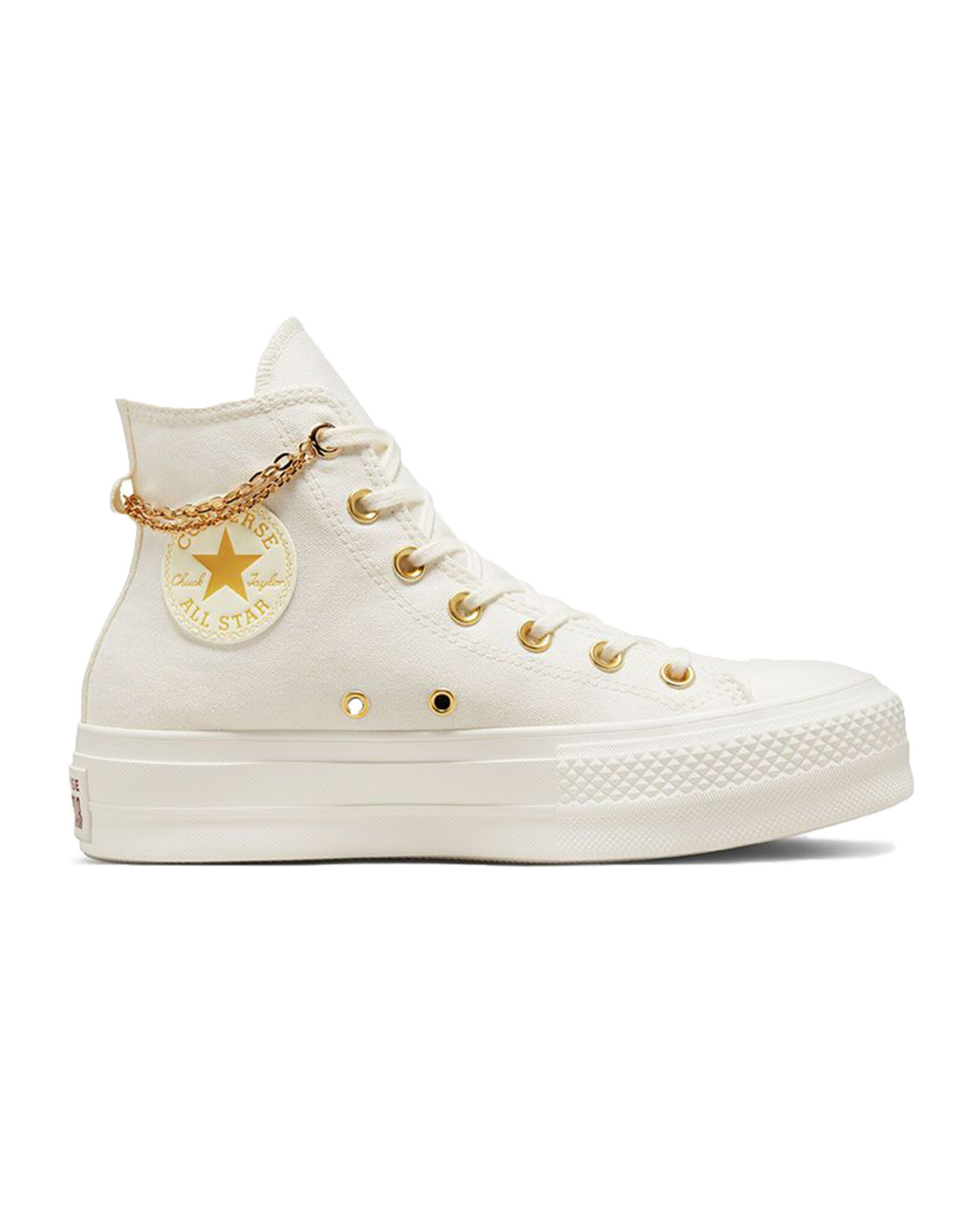 CHUCK TAYLOR LIFT HI GOLD CHAIN EGRET/ YELLOW C22LGY - A04453C