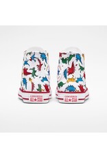 CHUCK TAYLOR ALL STAR DINOSAURS WHITE/ENAMEL RED/TOTALLY BLUE CETOT - A00928C