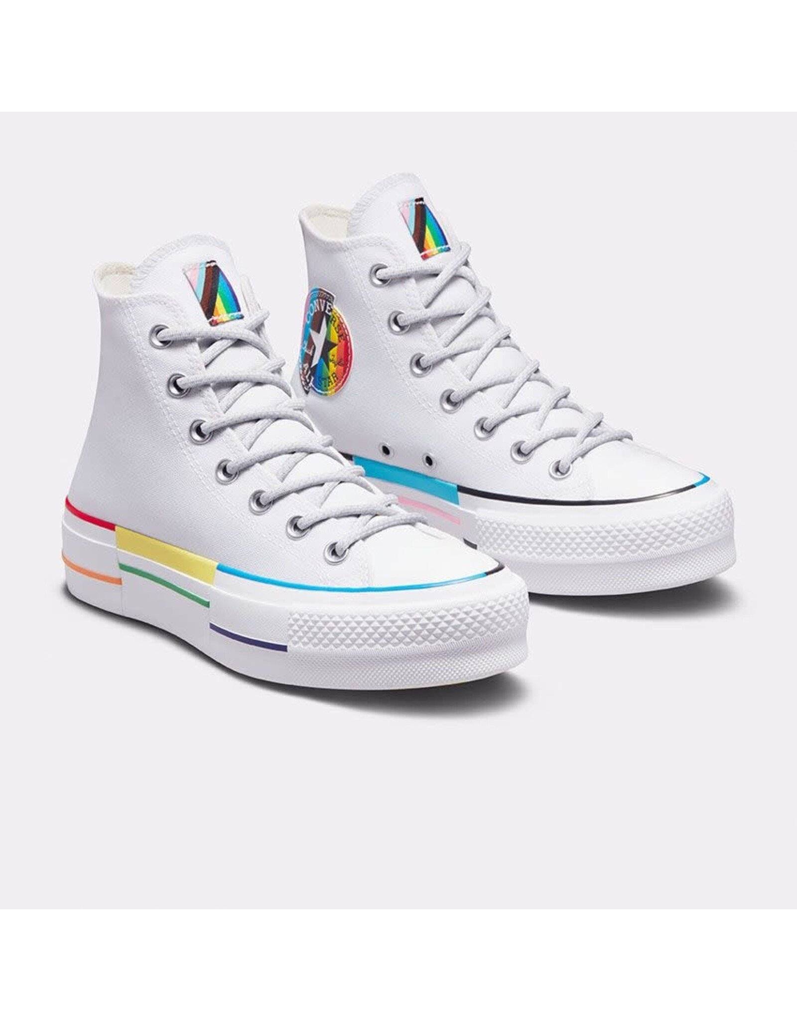 CHUCK TAYLOR LIFT HI WHITE/REFRESH YELLOW C23LPRI - A06031C