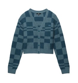 Vans Waffle Knit Relax Cardigan Sweater Vans teal - VN00074TBR4