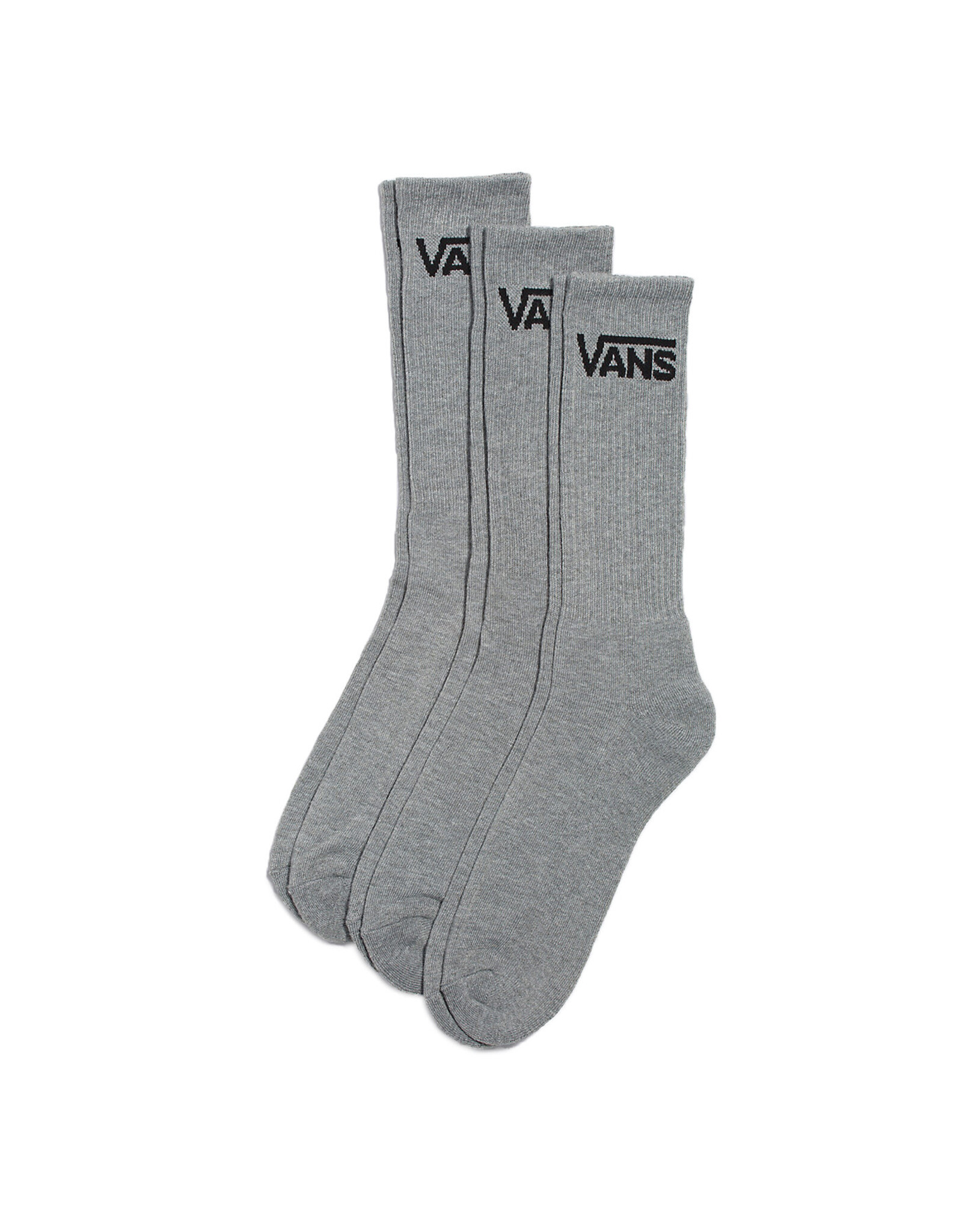 CLASSIC CREW (3PK) HEATHER GREY - VN000XSEHTG1