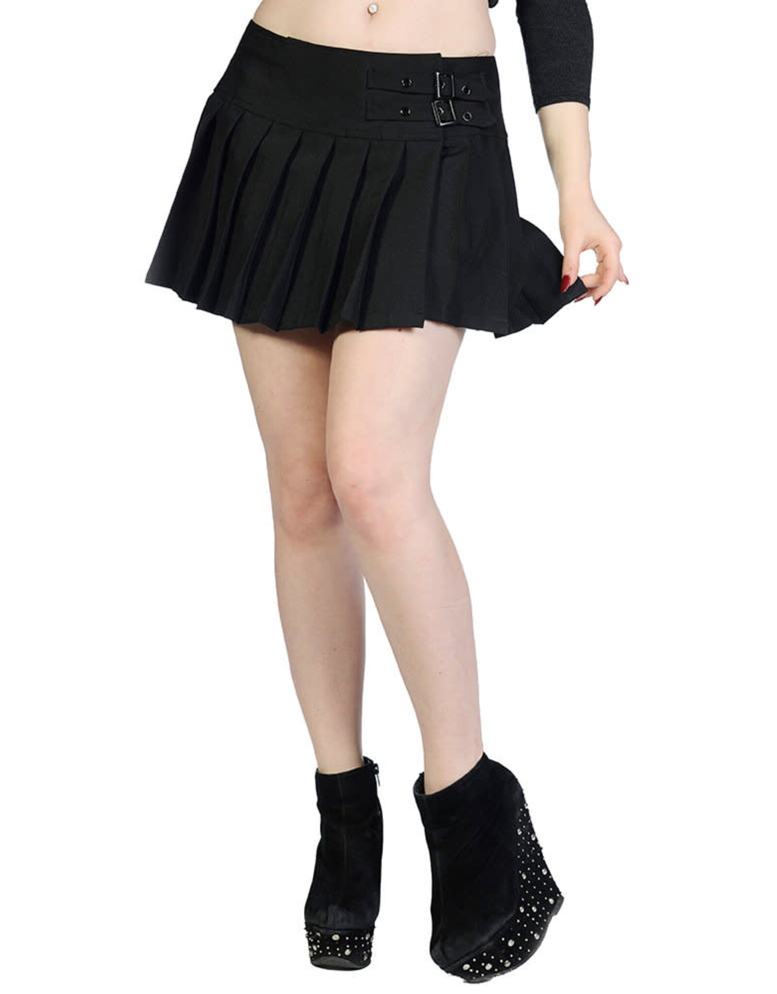 - Plain Black Mini Skirt