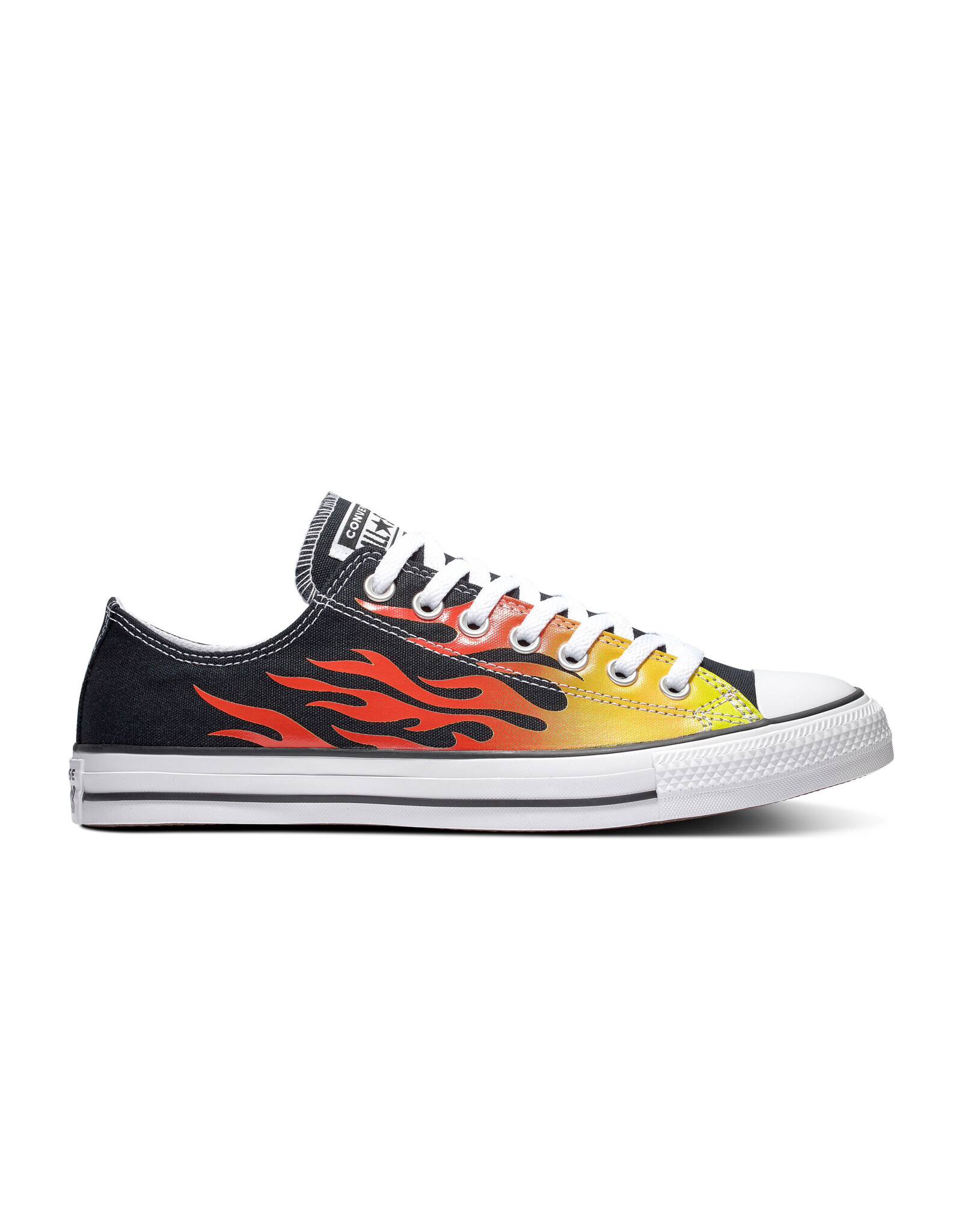 CHUCK TAYLOR ALL STAR OX BLACK/ENAMEL RED/FRESH YELLOW C13FLAB-166259C