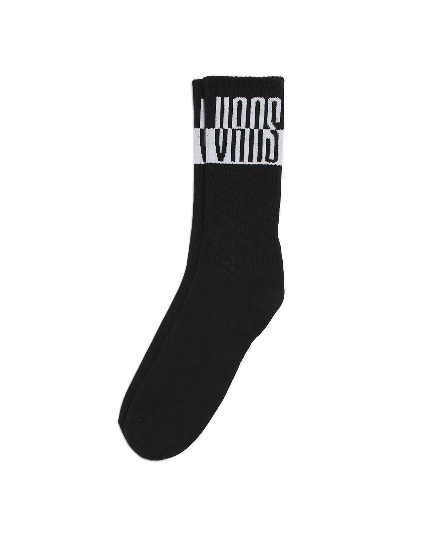 M MUSIC ACADEMY CREW SOCKS BLACK / WHITE - VN0008NSY28