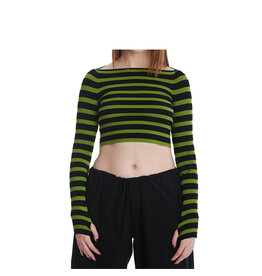 Spooky Frances Striped Jumper Green - JP57124