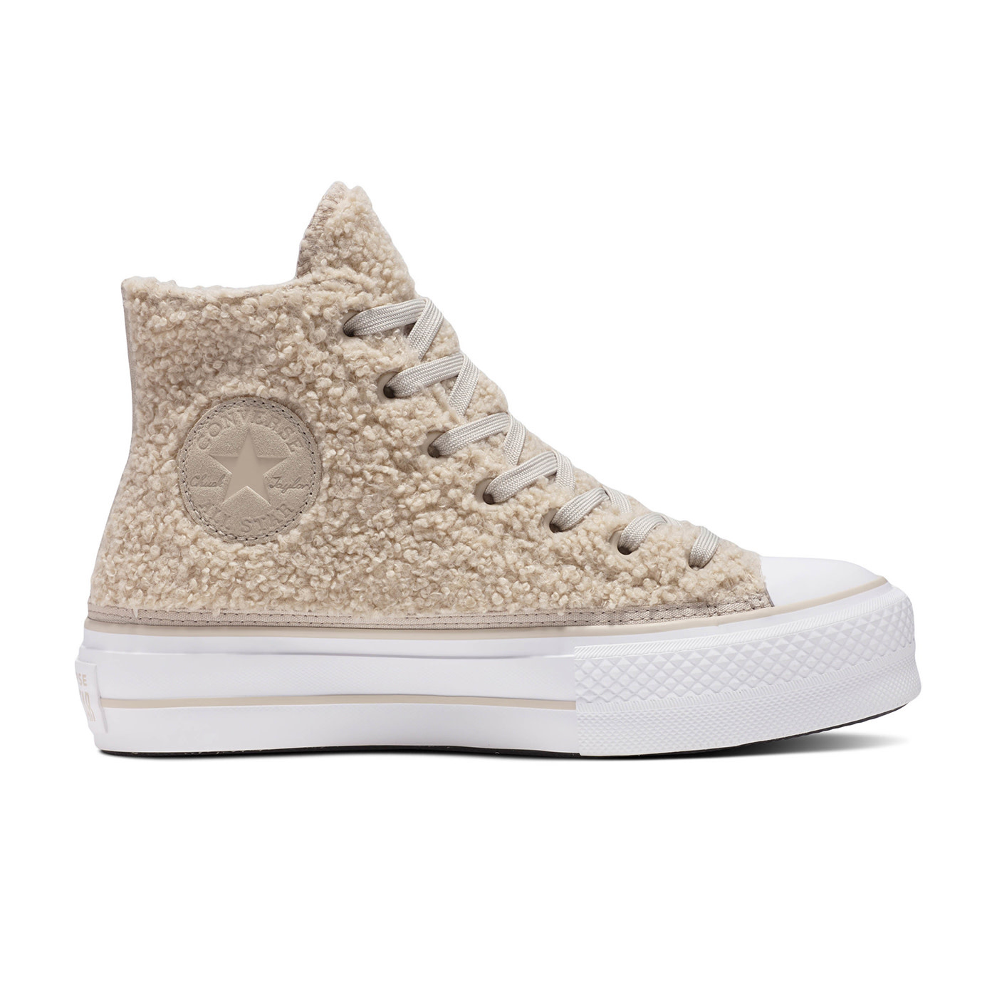 CONVERSE CHUCK TAYLOR LIFT HI BEACH STONE/BEACH STONE A05509C