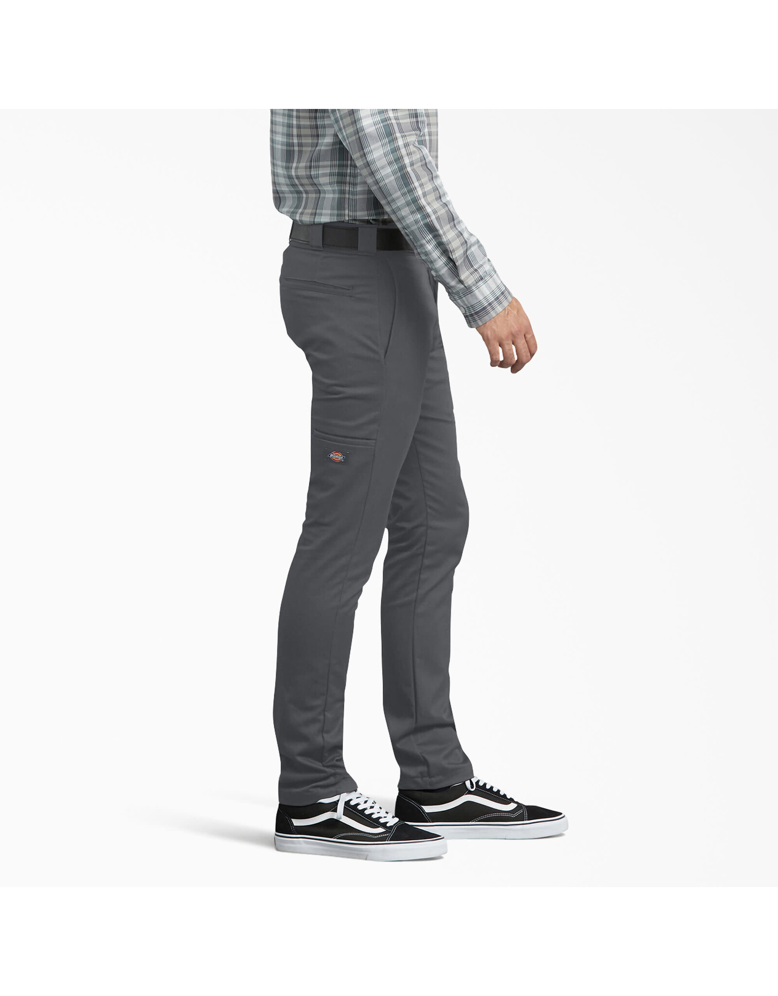 DICKIES Skinny Fit Work Pants Charcoal Gray - WP801CH