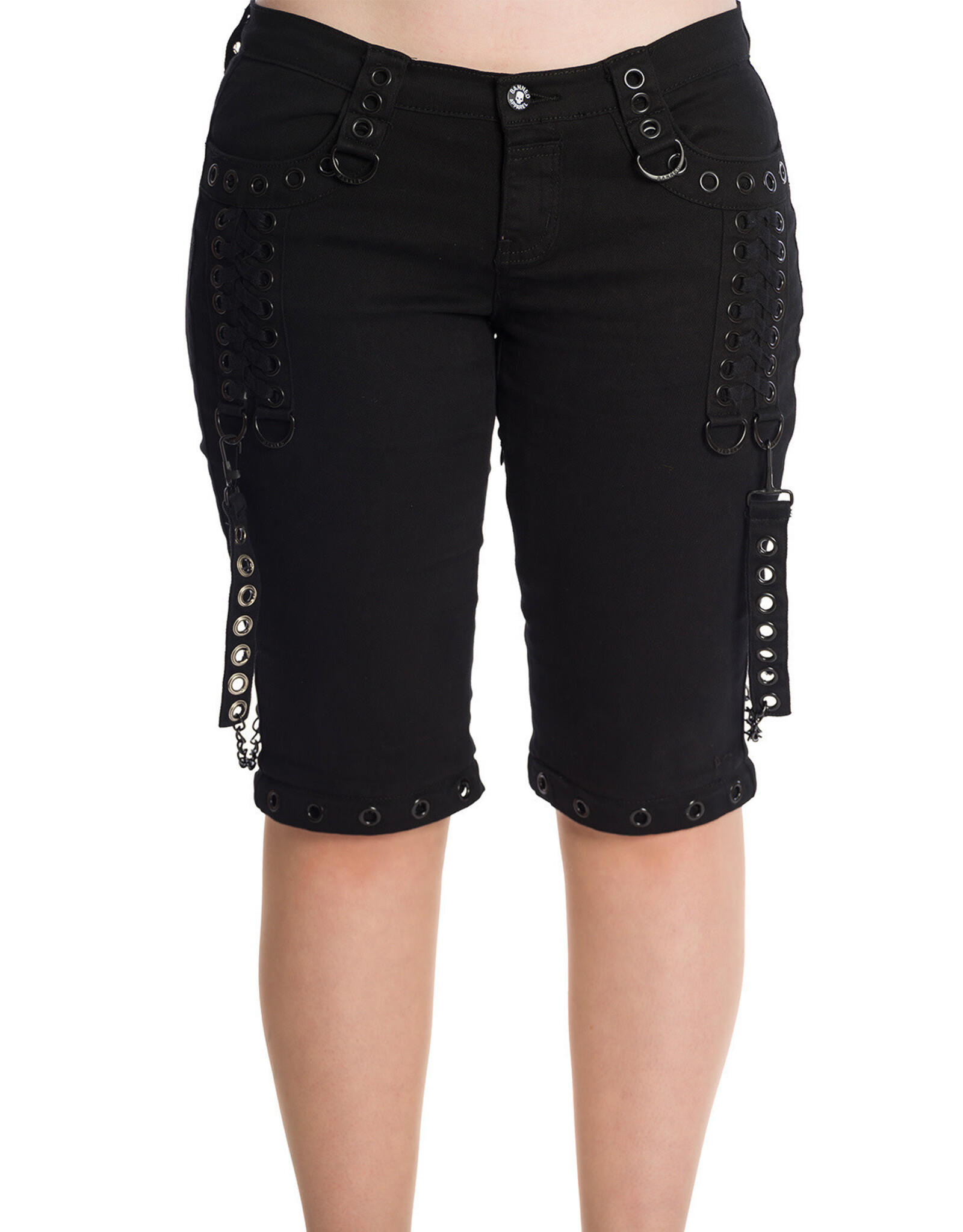 BANNED HELLBOUND TROUSERS Black Chain Trousers - TBN404 - Boutique