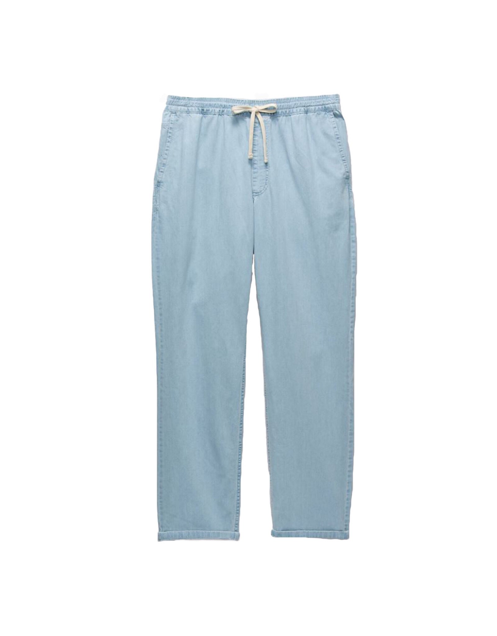 Blue Tapered Pant with Elastic Back