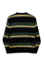 VANS Tacuba Stripe Crew Sweater Black/Deep Forest - VN000F50CM3