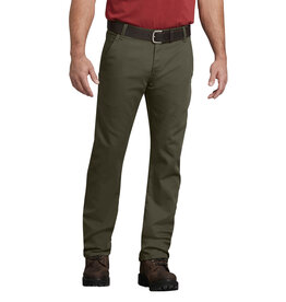 DICKIES FLEX Regular Fit Duck Carpenter Pants Stonewashed Moss Green - DP802SMS