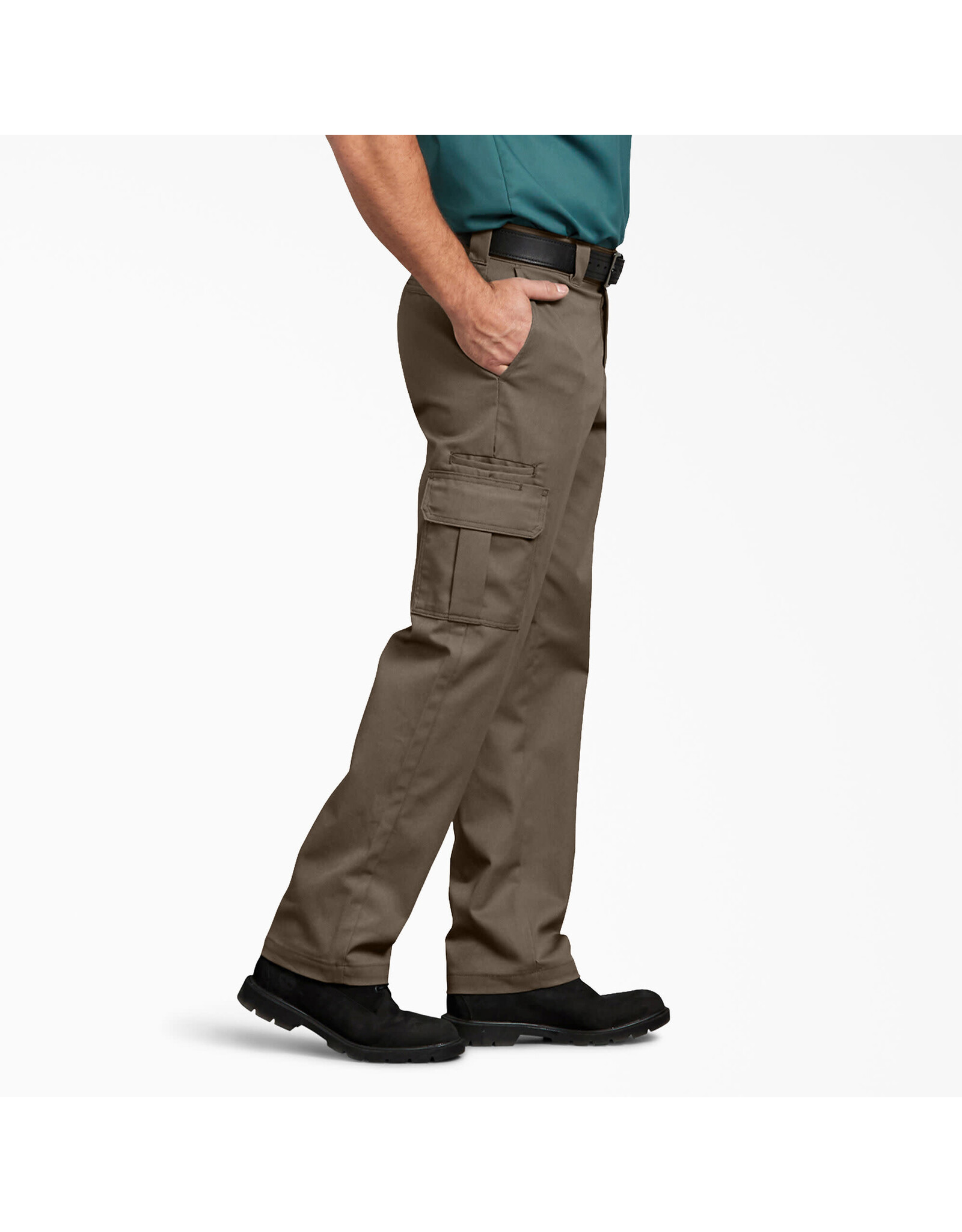 Dickies Flex Regular Fit Pantaloni Cargo Uomo, Grigio Ghiaia, Taglia 50W X 30L - Tessuto Elasticizzato Antimacchia