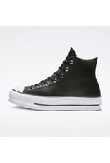 CHUCK TAYLOR LIFT CLEAN HI LEATHER BLACK/BLACK/WHITE C18LCB - 561675C