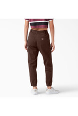 DICKIES Women's High Rise Fit Cargo Jogger Pants Chocolate Brown - FPR54CB