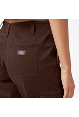 DICKIES Women's High Rise Fit Cargo Jogger Pants Chocolate Brown - FPR54CB