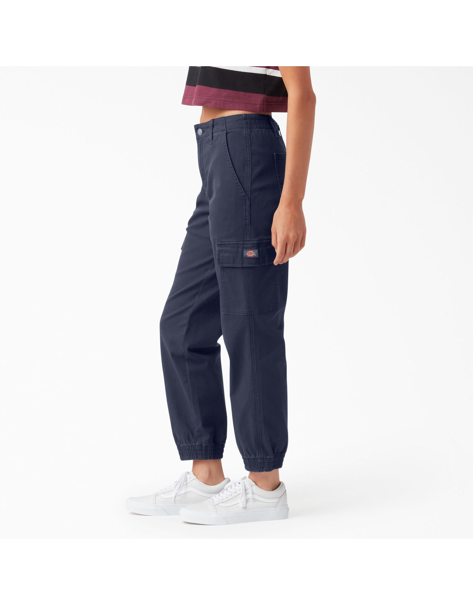 DICKIES Women's High Rise Fit Cargo Jogger Pants Ink Navy - FPR54IK