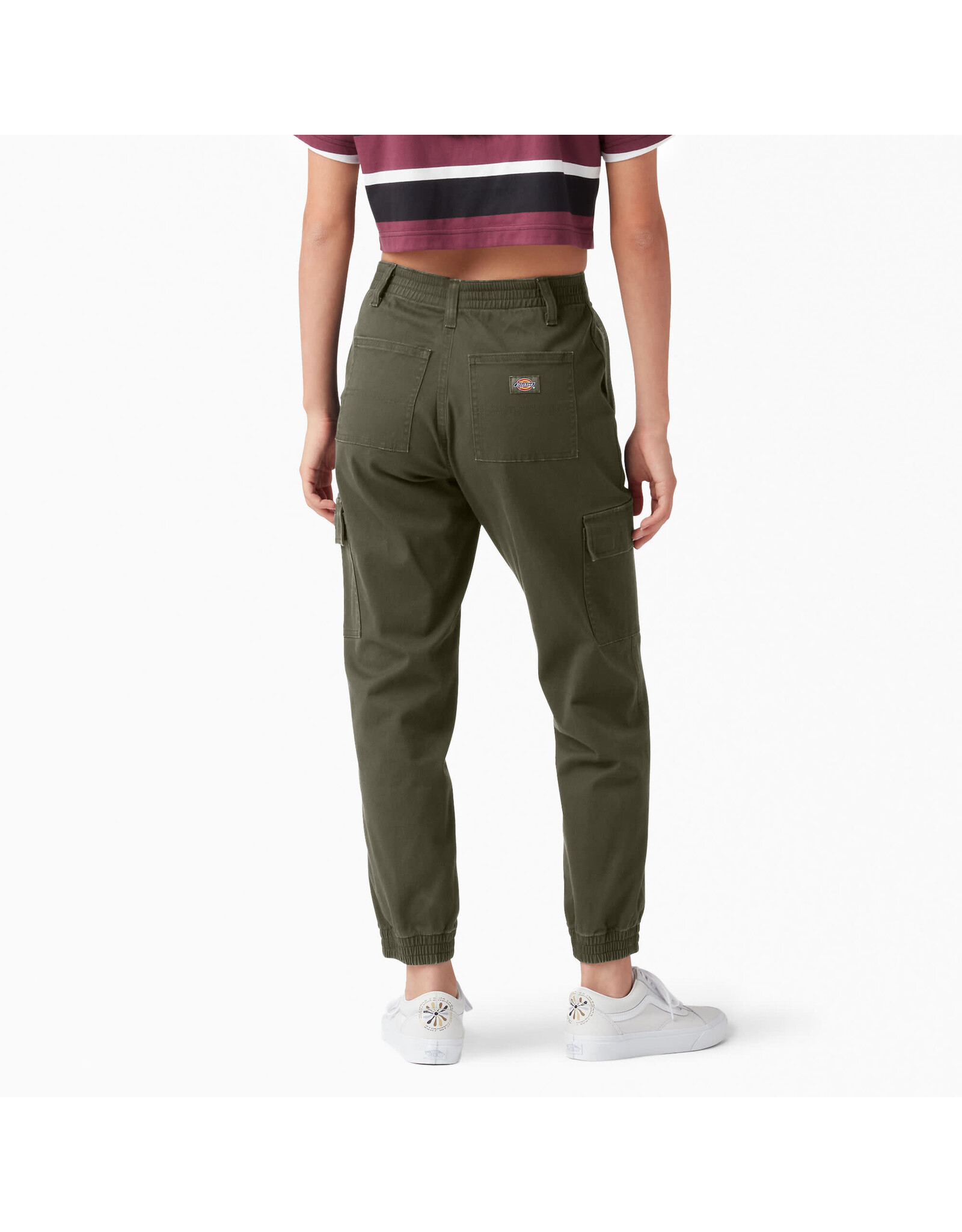 DICKIES Women's High Rise Fit Cargo Jogger Pants Miliary - FPR54ML