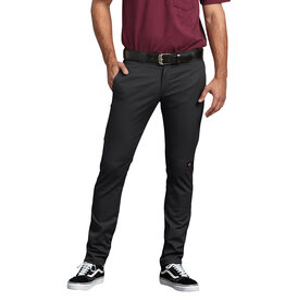 DICKIES Skinny Fit Double Knee Work Pants Black - WP811BK