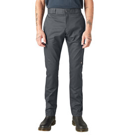 DICKIES Skinny Fit Double Knee Work Pants Charcoal - WP811CH