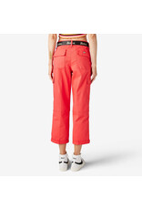 DICKIES Women's Relaxed Fit Cropped Cargo Pants Bittersweet - FPR50BW2